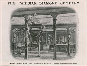 Neue Räumlichkeiten der Pariser Diamantgesellschaft, 143 Regent Street, London von English School