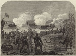 Nachtangriff der Kent Artillery Volunteers in Ore Creek von English School
