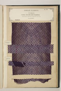 Nr. 34: Turban, Indische Stoffe, zusammengestellt von John Forbes Watson von English School