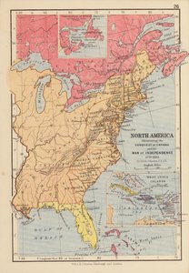 Nordamerika, Darstellung der Eroberung Kanadas und des Unabhängigkeitskrieges von English School