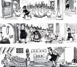 Illustration eines Kinderreims von English School