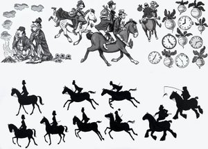 Illustration eines Kinderreims von English School