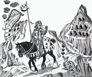 Illustration eines Kinderreims von English School