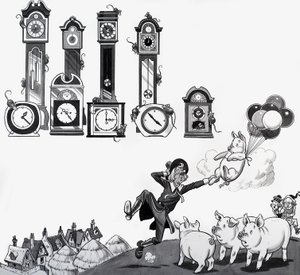 Illustration eines Kinderreims von English School