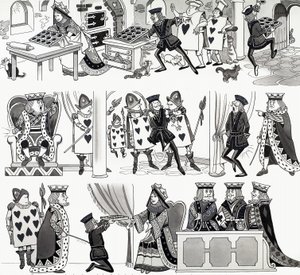 Kinderreim-Illustration: Herz-Königin von English School