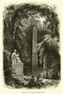 Obelisk in der Villa Pallavicini von English School