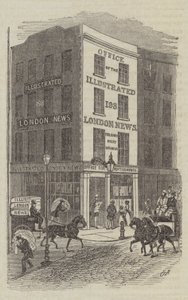 Büro der Illustrated London News (Gravur) von English School