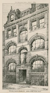 Büros, Austin Friars, London EC, Aston Webb, Architekt von English School