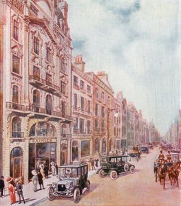 Büros und Ausstellungsräume der Daimler Company in Pall Mall von English School