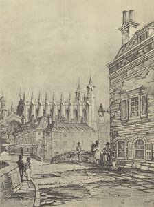 Alte Barnes Pool Brücke, 1838 (Gravur) von English School