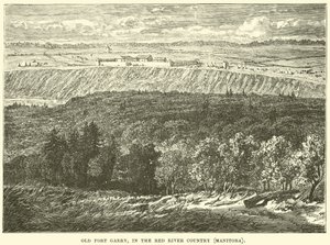 Altes Fort Garry, im Red River Country, Manitoba von English School