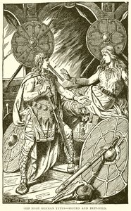 Althochdeutsche Typen--Sigurd und Brunhild von English School