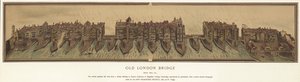Alte London Bridge um 1600 von English School