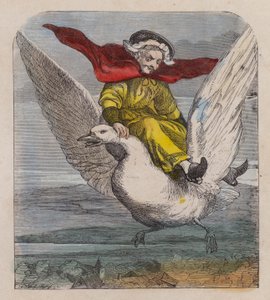 Alte Mutter Gans (farbige Gravur) von English School