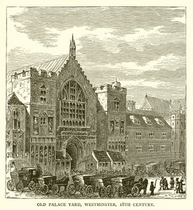 Old Palace Yard, Westminster, 18. Jahrhundert von English School