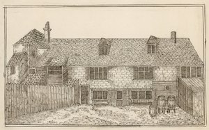 Altes Pied Bull, Islington (Rückseite) von English School