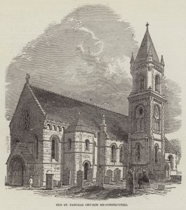 Die rekonstruierte alte St Pancras Kirche von English School
