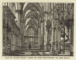 Alte St. Pauls, Kirchenschiff, Grab von John Beauchamp rechts