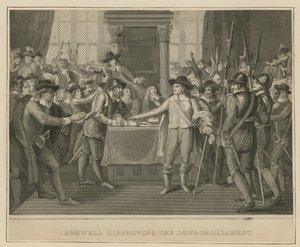 Oliver Cromwell löst das Lange Parlament auf