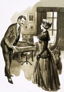 Einer von Edward Elgars Schülern war die attraktive Caroline Alice Roberts von English School