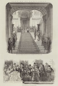Eröffnung des Parlaments (Stich) von English School