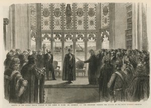 Eröffnung der Middle Temple Bibliothek von English School