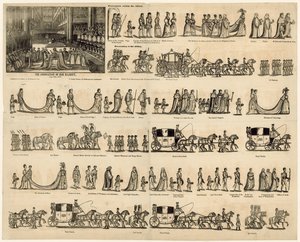 Befehl zur Krönung von Königin Victoria von English School