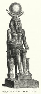 Osiris, ein Götzenbild der Ägypter (Gravur) von English School