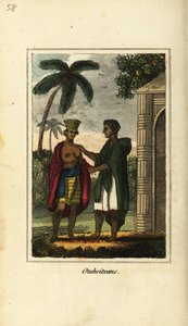 Otaheiteaner oder Eingeborene von Tahiti, Polynesien von English School