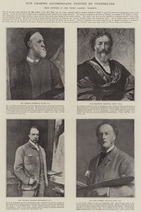 Unsere führenden Akademiker, von ihnen selbst gemalt (Lithografie) von English School