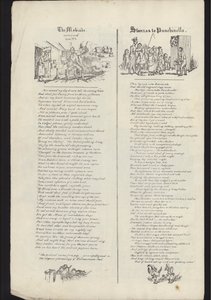Seite aus einem Flugblatt über die Glasgow Fair, veröffentlicht am 23. Juli 1835 von English School