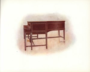 Seite aus dem Kunstkatalog von Steinway & Sons von English School