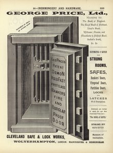 Seite aus dem Kompendium der Architekten, Vermesser und Ingenieure 1892 von English School