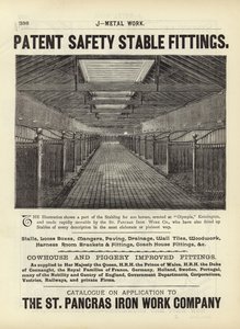 Seite aus dem Kompendium der Architekten, Vermesser und Ingenieure 1892 von English School