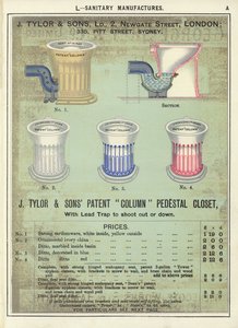 Seite aus dem Kompendium der Architekten, Vermesser und Ingenieure 1892 von English School