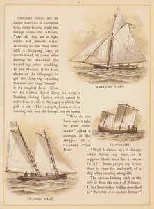 Seite aus Die Boote der Welt, spätes 19. Jahrhundert