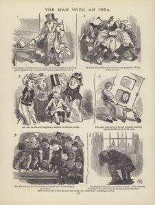 Seite aus The British Working Man or One Who Does Not Believe In Him (Gravur) von English School