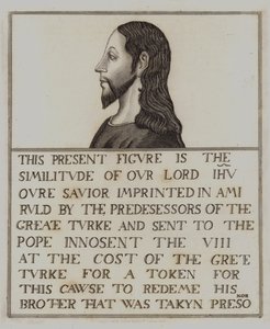 Gemälde von Jesus Christus auf Eiche