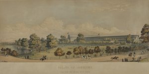 Palast der Industrie; Blick von der Brücke, Hyde Park, 1851