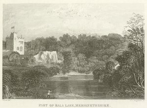 Teil des Bala-Sees, Merionethshire von English School