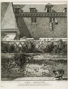 Teil der London Wall und Bethlem Hospital