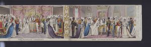 Teil des Panoramas der Hochzeit von Königin Victoria, ca. 1840 von English School