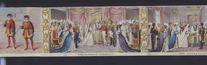 Teil des Panoramas der Hochzeit von Königin Victoria, ca. 1840 von English School