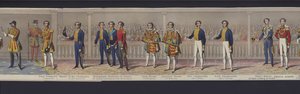 Teil des Panoramas der Hochzeit von Königin Victoria, ca. 1840 von English School