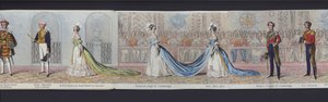 Teil des Panoramas der Hochzeit von Königin Victoria, ca. 1840 von English School