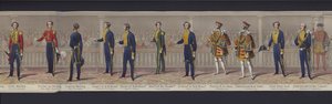 Teil des Panoramas der Hochzeit von Königin Victoria, ca. 1840 von English School