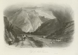 Pass von Nant Ffrancon, Nordwales von English School