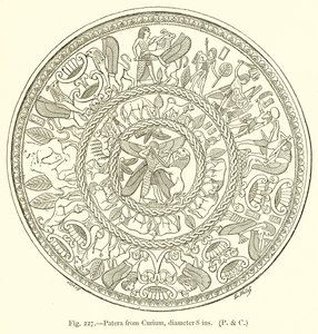 Patera aus Curium, Durchmesser 8 Zoll von English School
