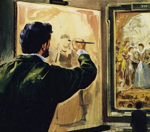 Paul Cézanne studierte und kopierte sogar die Werke von Rubens im Louvre von English School