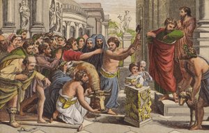 Paulus und Barnabas in Lystra von English School